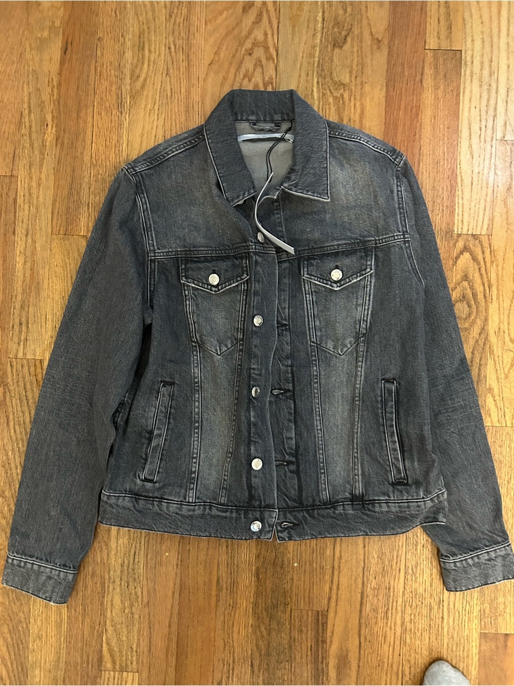 NWT IRO Men's Washed Murphy Black Denim Jacket